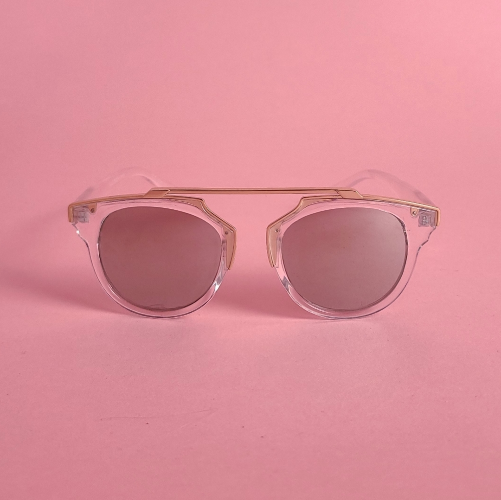 Clear frames sunglasses